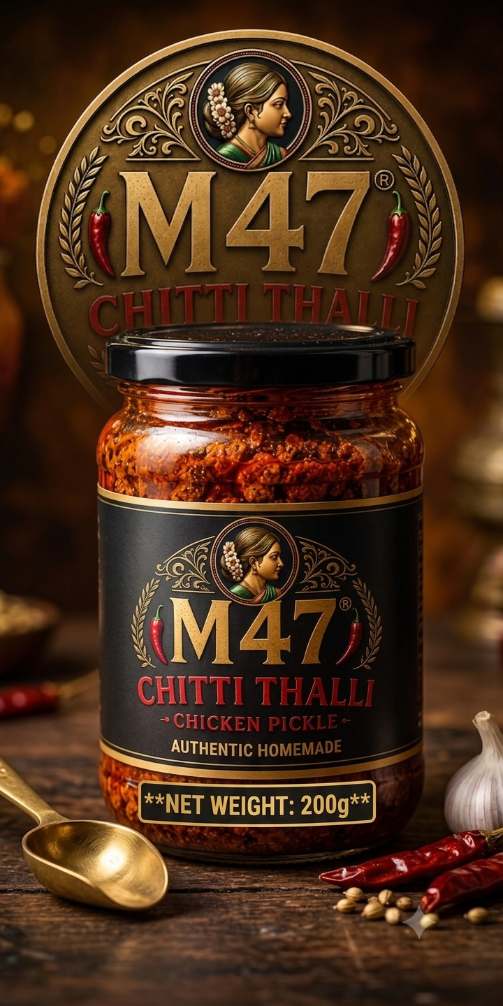 M47® Chitti Thalli Authentic Homemade Boneless Chicken Pickle