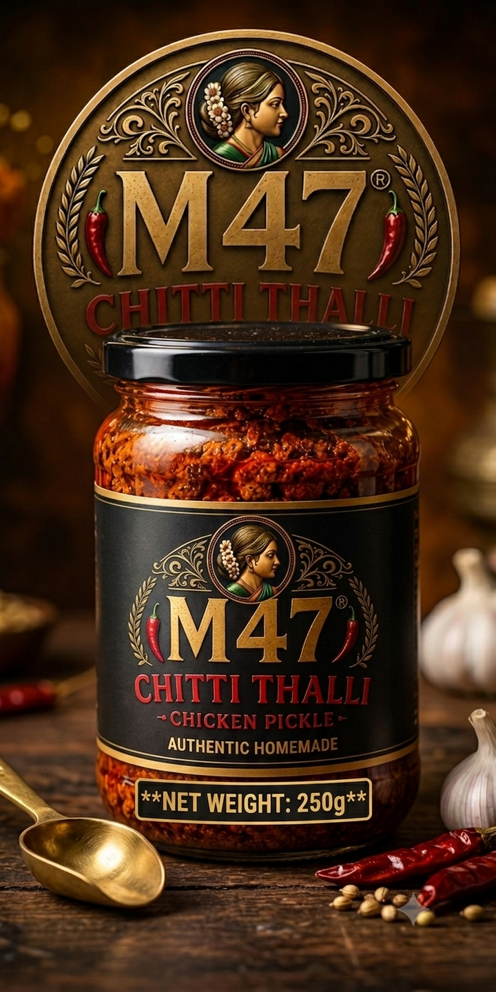 M47® Chitti Thalli Authentic Homemade Boneless Chicken Pickle