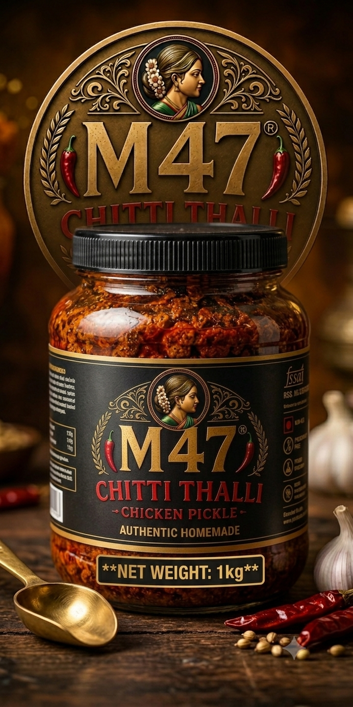 M47® Chitti Thalli Authentic Homemade Chicken Kandanakai Pickle